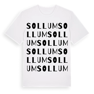 Sollum ordlek t-shirt – ekologisk bomull t-shirt från Pinshirt