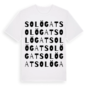Solögat ordlek t-shirt – ekologisk bomull t-shirt från Pinshirt