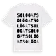 White t-shirt med Solögat ordlek t-shirt