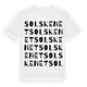 White t-shirt med Solskenet ordlek t-shirt
