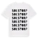 White t-shirt med Solstorp ordlek t-shirt