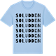 Blue Soul t-shirt med Soludden ordlek t-shirt