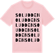 Pink Cotton t-shirt med Soludden ordlek t-shirt