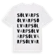 White t-shirt med Sölvarp ordlek t-shirt