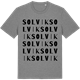 Mid Heather Gray t-shirt med Solvik ordlek t-shirt