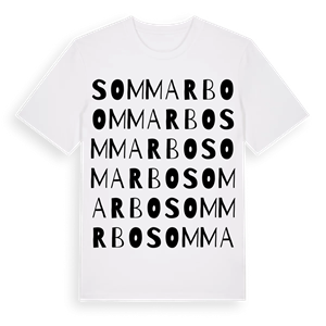 Sommarbo ordlek t-shirt – ekologisk bomull t-shirt från Pinshirt