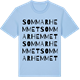 Blue Soul t-shirt med Sommarhemmet ordlek t-shirt