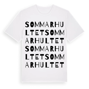 Sommarhultet ordlek t-shirt – ekologisk bomull t-shirt från Pinshirt