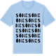 Blue Soul t-shirt med Söne ordlek t-shirt