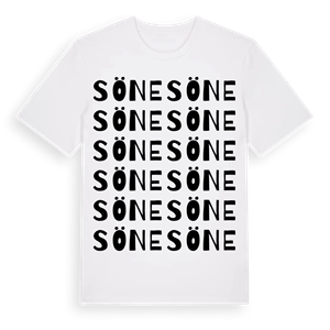 Söne ordlek t-shirt – ekologisk bomull t-shirt från Pinshirt