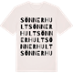 Vintage White t-shirt med Sönnerhult ordlek t-shirt