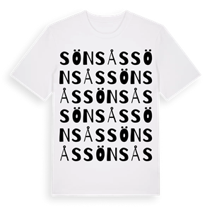 Sönsås ordlek t-shirt – ekologisk bomull t-shirt från Pinshirt