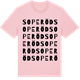 Pink Cotton t-shirt med Soperöd ordlek t-shirt