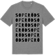 Mid Heather Gray t-shirt med Soperöd ordlek t-shirt