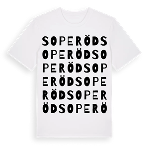 Soperöd ordlek t-shirt – ekologisk bomull t-shirt från Pinshirt