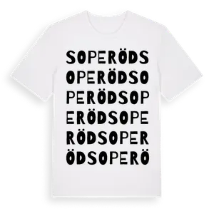 Soperöd ordlek t-shirt – ekologisk bomull t-shirt från Pinshirt