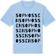 Blue Soul t-shirt med Sopmossen ordlek t-shirt