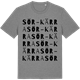Mid Heather Gray t-shirt med Sör-Kärra ordlek t-shirt