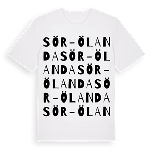 Sör-Ölanda ordlek t-shirt – ekologisk bomull t-shirt från Pinshirt