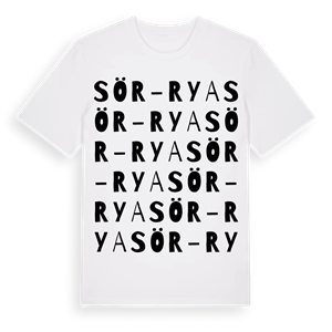 Sör-Rya ordlek t-shirt – ekologisk bomull t-shirt från Pinshirt
