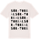 Vintage White t-shirt med Sör-Torbal ordlek t-shirt