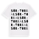 Sör-Torbal ordlek t-shirt