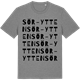 Mid Heather Gray t-shirt med Sör-Ytten ordlek t-shirt