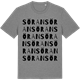 Mid Heather Gray t-shirt med Söran ordlek t-shirt