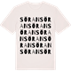 Vintage White t-shirt med Söran ordlek t-shirt