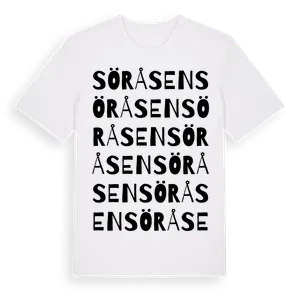 Söråsen ordlek t-shirt – ekologisk bomull t-shirt från Pinshirt