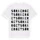 White t-shirt med Sörberget ordlek t-shirt