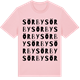 Pink Cotton t-shirt med Sörby ordlek t-shirt