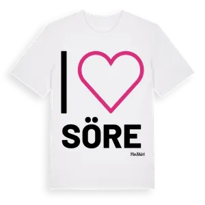 Jag älskar Söre t-shirt stort tryck – ekologisk bomull t-shirt från Pinshirt