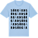 Blue Soul t-shirt med Sörgård ordlek t-shirt