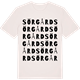 Vintage White t-shirt med Sörgård ordlek t-shirt