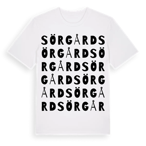 Sörgård ordlek t-shirt – ekologisk bomull t-shirt från Pinshirt