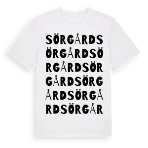 Sörgård ordlek t-shirt – ekologisk bomull t-shirt från Pinshirt