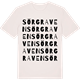 Vintage White t-shirt med Sörgraven ordlek t-shirt