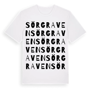 Sörgraven ordlek t-shirt – ekologisk bomull t-shirt från Pinshirt