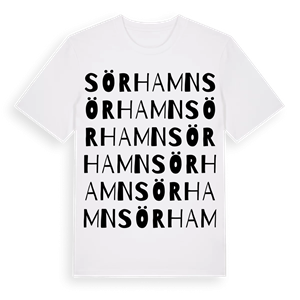 Sörhamn ordlek t-shirt – ekologisk bomull t-shirt från Pinshirt