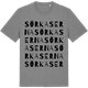 Mid Heather Gray t-shirt med Sörkaserna ordlek t-shirt
