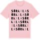 Pink Cotton t-shirt med Sörkila ordlek t-shirt