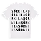 Sörkila ordlek t-shirt