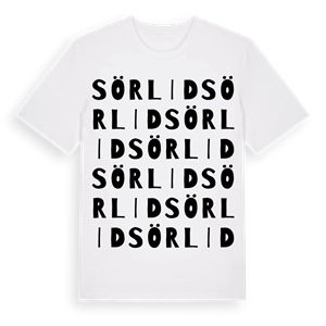 Sörlid ordlek t-shirt – ekologisk bomull t-shirt från Pinshirt
