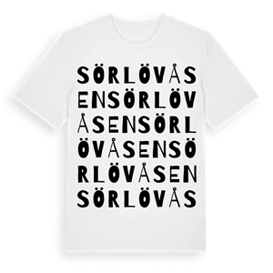 Sörlövåsen ordlek t-shirt – ekologisk bomull t-shirt från Pinshirt