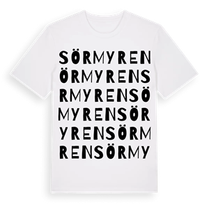 Sörmyren ordlek t-shirt – ekologisk bomull t-shirt från Pinshirt