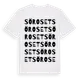 White t-shirt med Söroset ordlek t-shirt