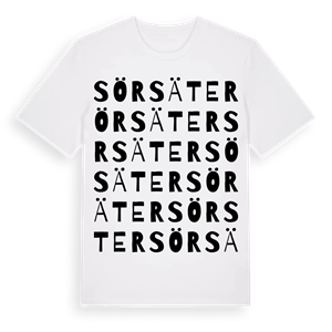 Sörsäter ordlek t-shirt – ekologisk bomull t-shirt från Pinshirt