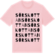 Pink Cotton t-shirt med Sörskottan ordlek t-shirt