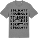 Mid Heather Gray t-shirt med Sörskottan ordlek t-shirt